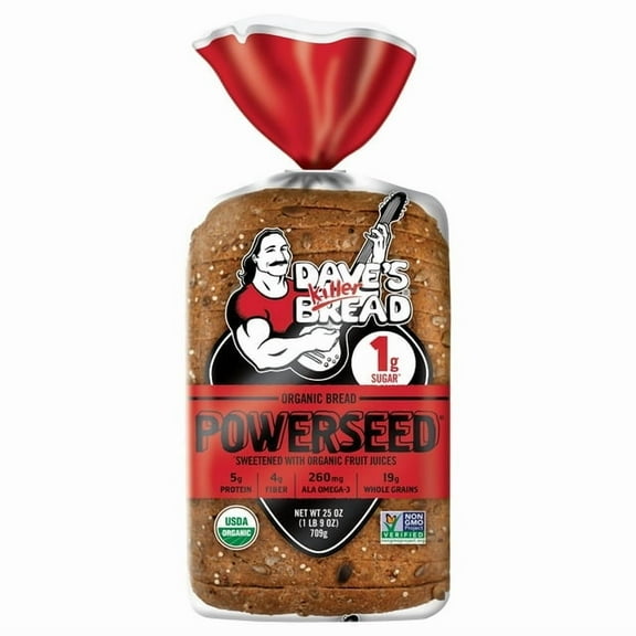 Dave's Killer Bread Powerseed Organic Sliced Bread Loaf 25 oz (Pack of 7)