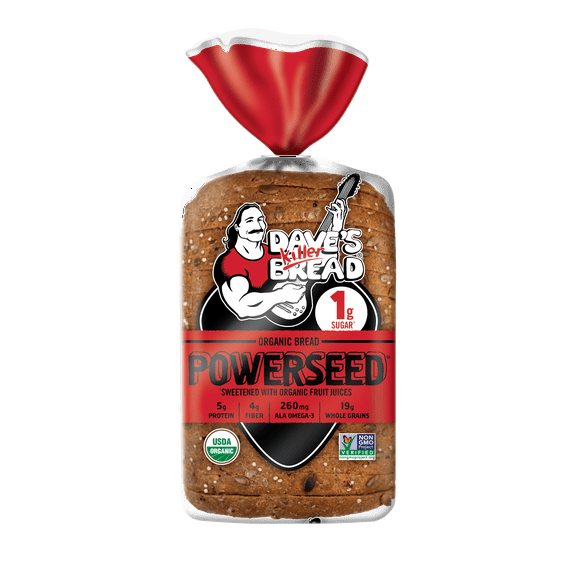 Dave's Killer Bread Powerseed Organic Sliced Bread Loaf, 25 oz, Shelf-Stable