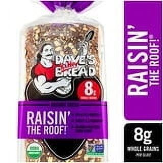 Dave's Killer Bread Raisin' The Roof! Organic Cinnamon Raisin Breakfast Bread 18 oz (Pack of 4)