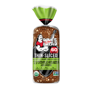 Dave's Killer Bread Sprouted Whole Grains Thin-Sliced Organic Bread Loaf, 20.5 oz
