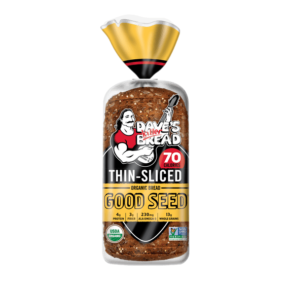 Dave's Killer Bread Thin-Sliced Good Seed Organic Bread 20.5 oz, Shelf-Stable