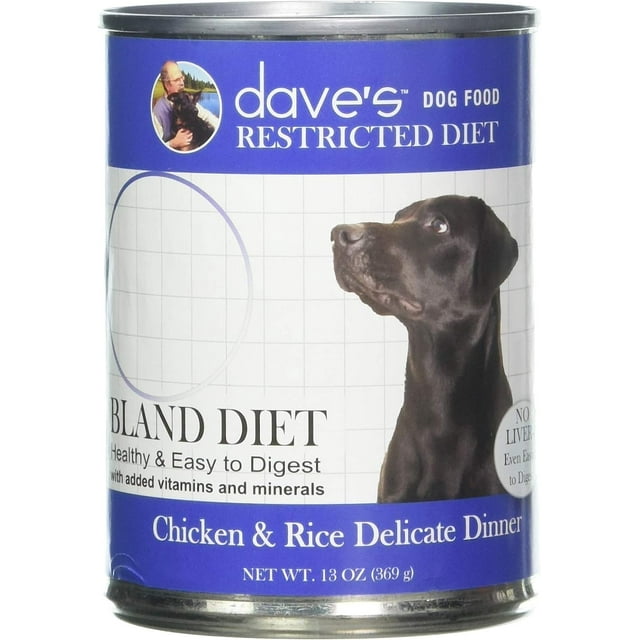 Dave’s Pet Food Chicken and Rice Dog Food Restricted Bland Diet