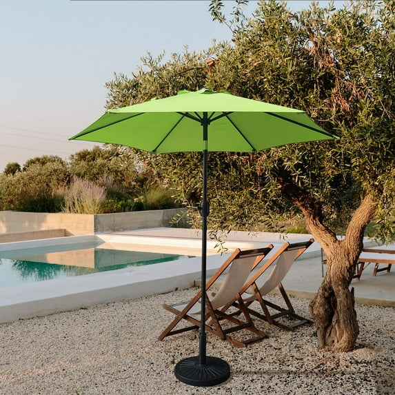 Davee 7.5ft Lime Green Color Market Umbrella with Stand/Base