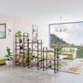 thumbnail image 1 of Davee Antique Walnut and Metal Etagere Bookcase-106.5"W*71"H, 1 of 5