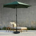 thumbnail image 1 of Davee Furniture 7.5ft Green Tilted Patio Umbrellas with stand, 1 of 4