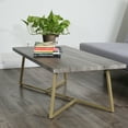 thumbnail image 1 of Davee Furniture Rectangle Coffee Table - Gold, 1 of 8