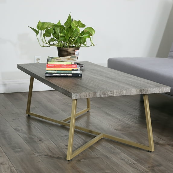 Davee Furniture Rectangle Coffee Table - Gold