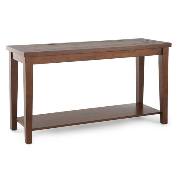 Davenport Slate inlay Sofa Table with brown cherry wood
