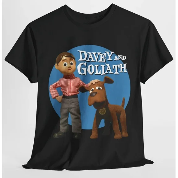 Davey And Goliath T Shirt - 60’s TV Animation Classic Retro Tee - New