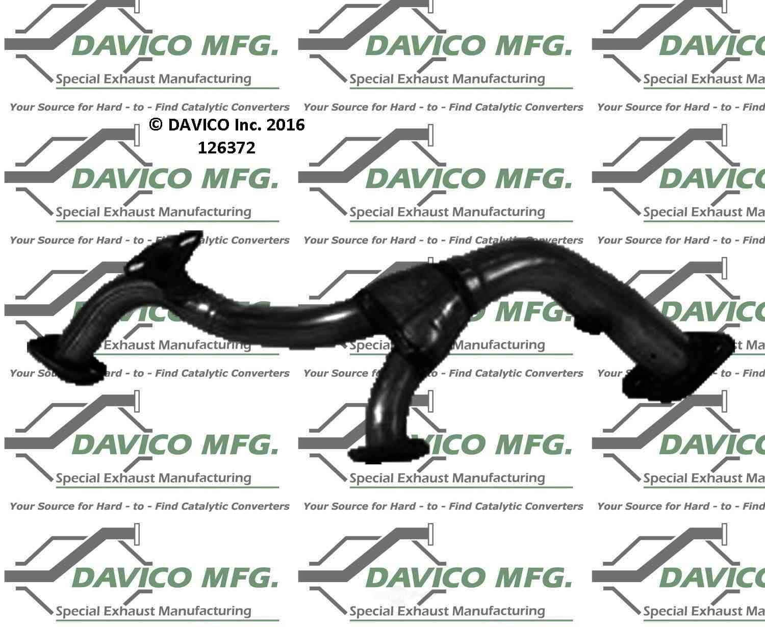 Davico Mfg 126372 Exact-Fit Exhaust Pipe