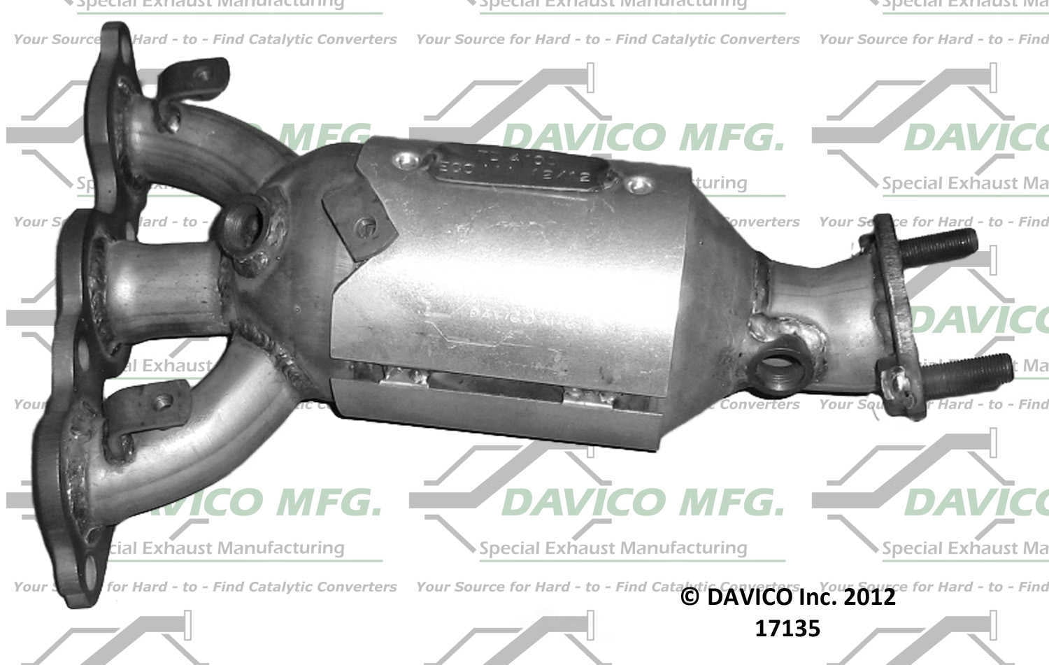 Davico Mfg 17135 Direct-Fit Catalytic Converter - Manifold