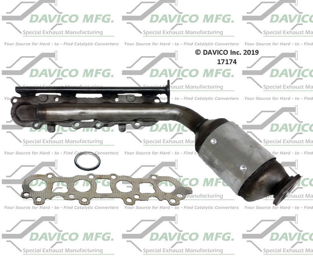 Davico Mfg 17174 Direct-Fit Catalytic Converter