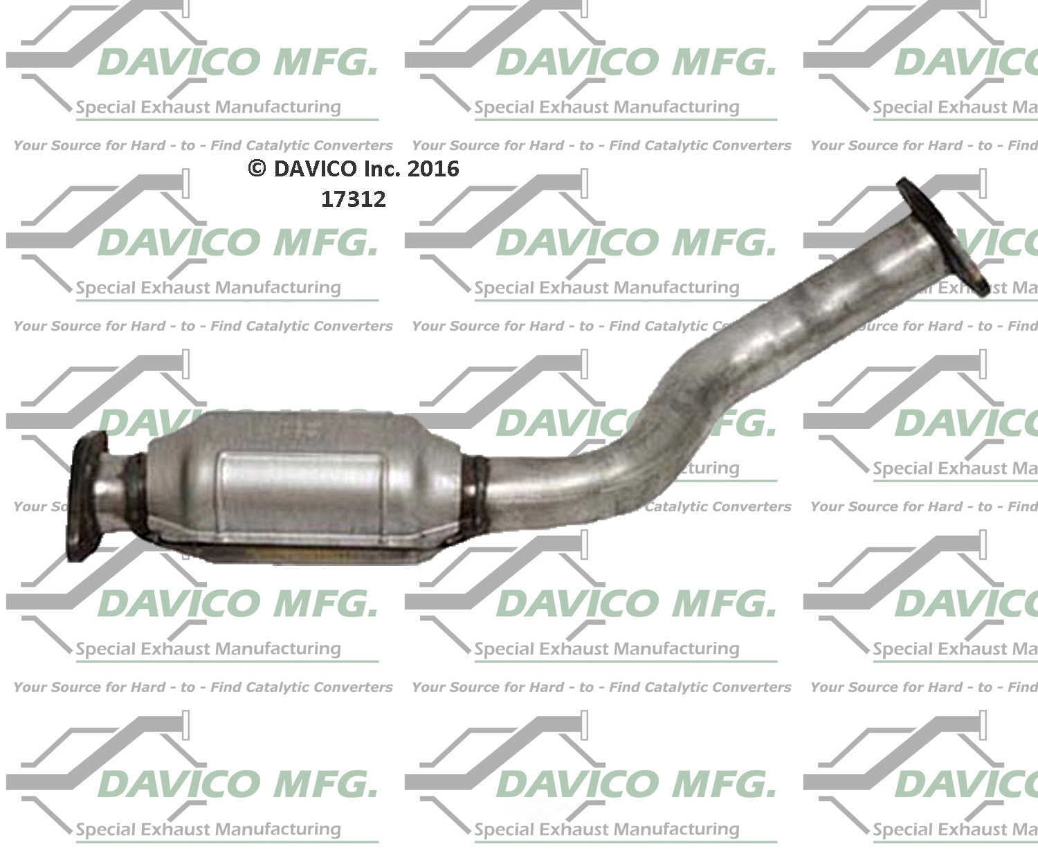 Davico Mfg 17312 Direct-Fit Catalytic Converter