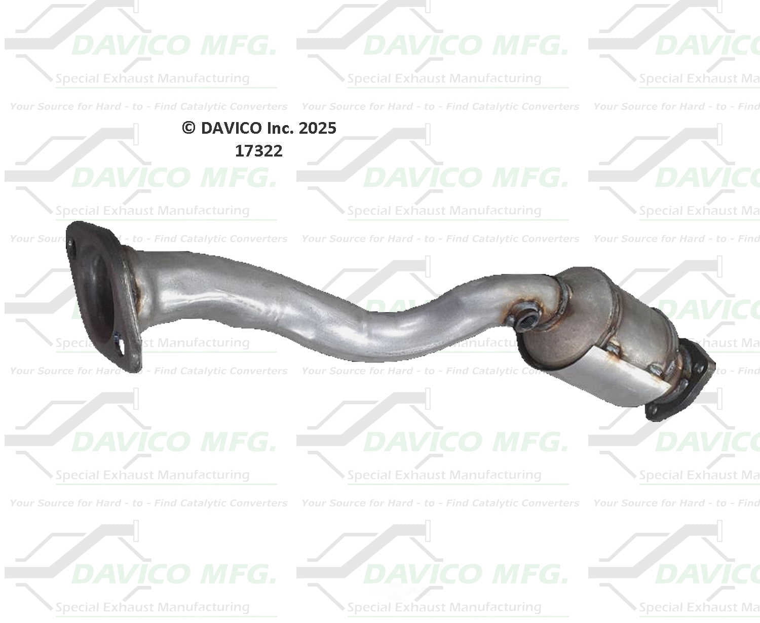 Davico Mfg 17322 Direct-Fit Catalytic Converter