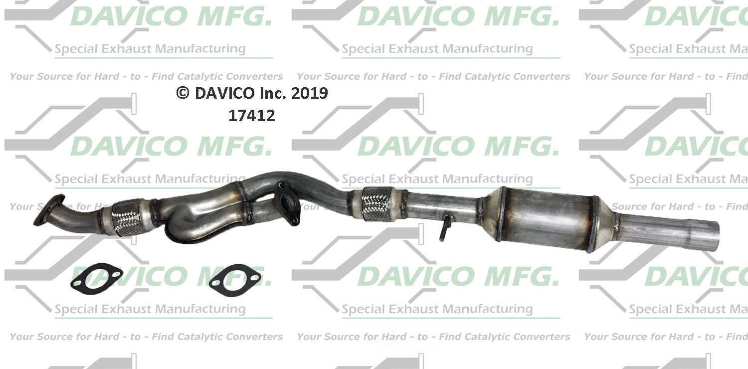 Davico Mfg 17412 Direct-Fit Catalytic Converter