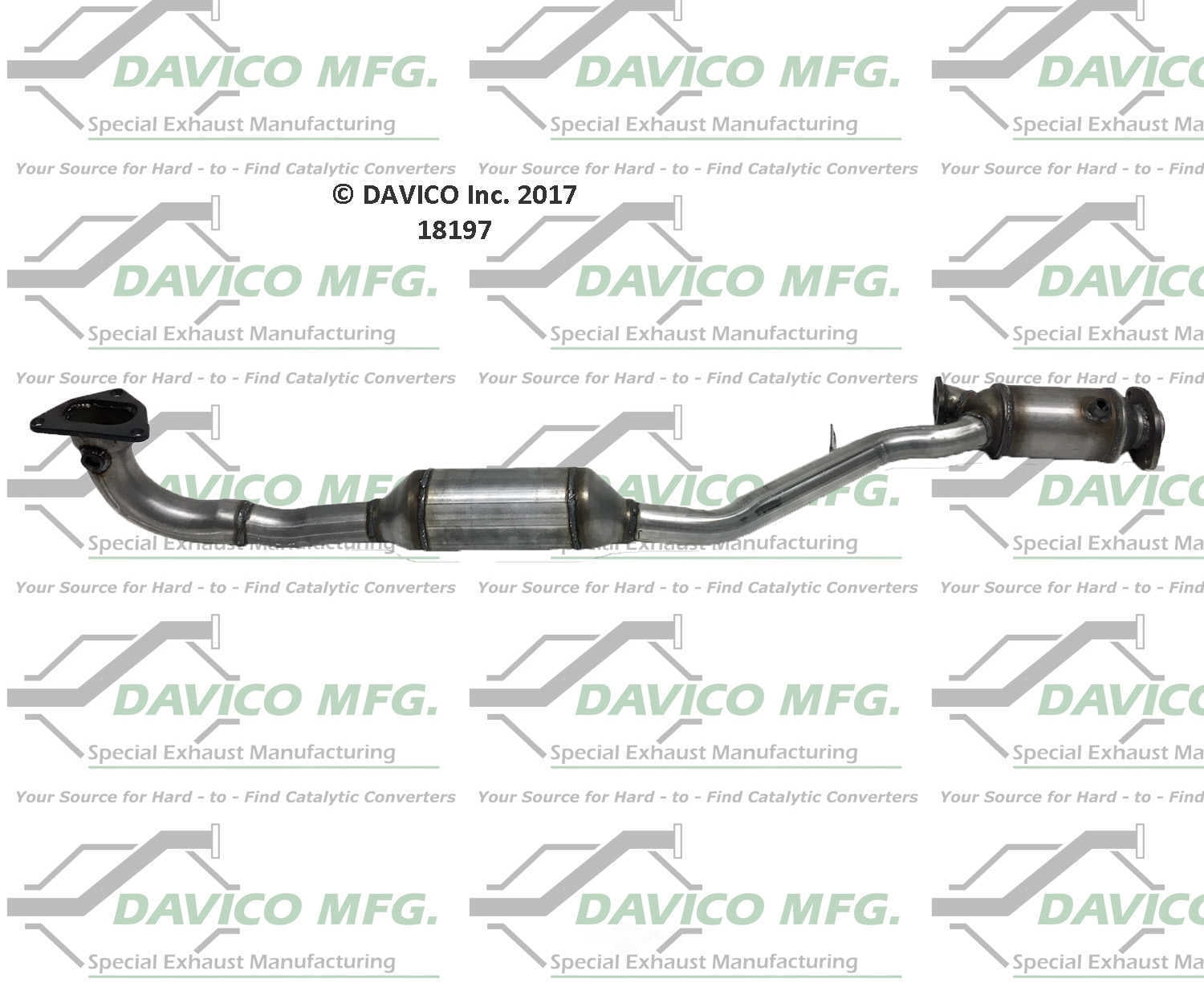Davico Mfg 18197 Direct-Fit Catalytic Converter
