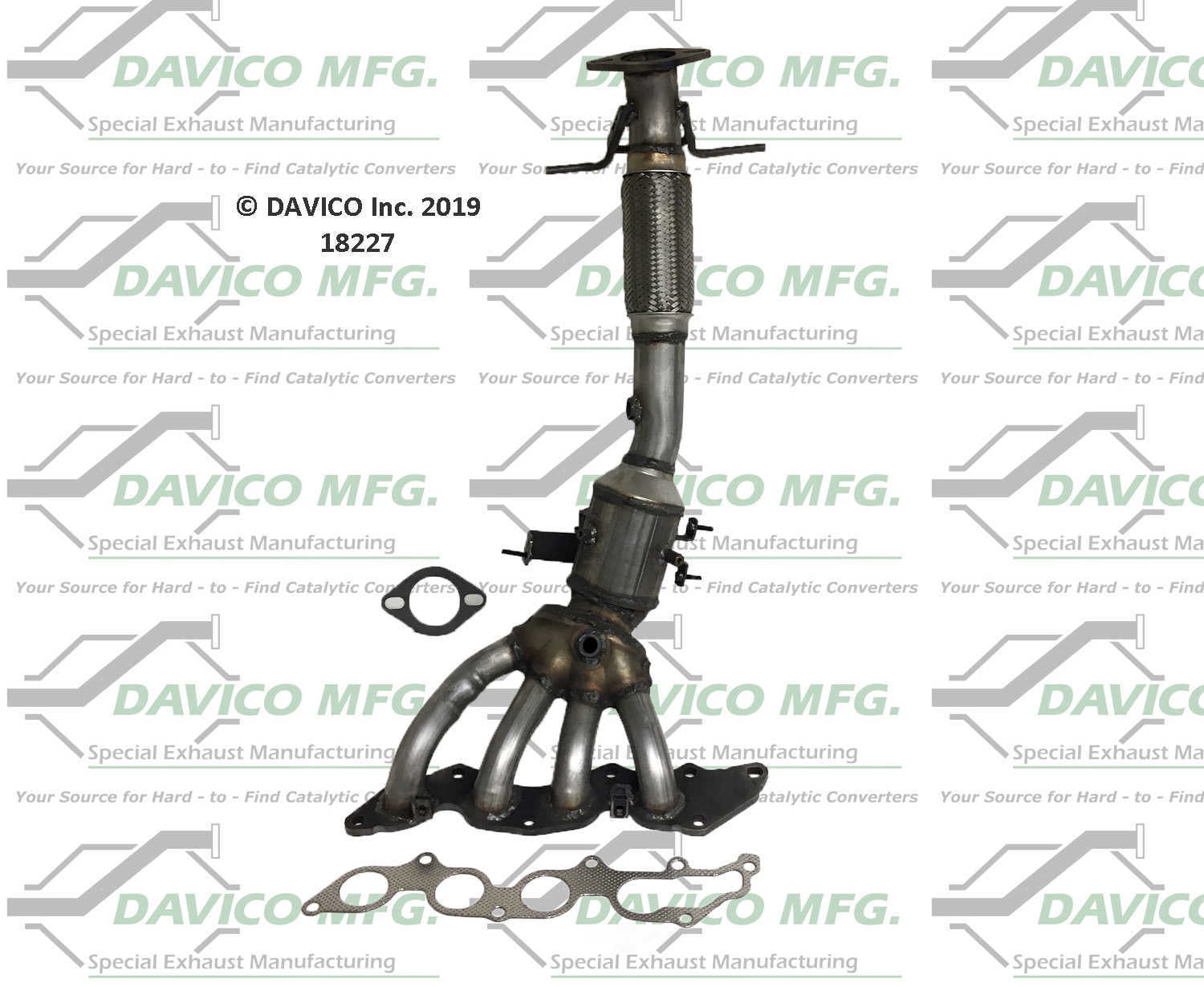 Davico Mfg 18227 Direct-Fit Catalytic Converter-Manifold
