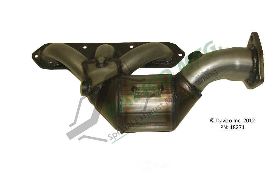 Davico Mfg 18271 Direct-Fit Catalytic Converter - Manifold
