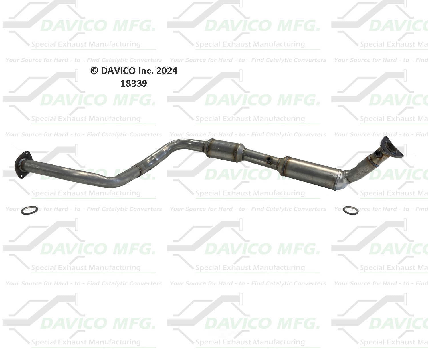 Davico Mfg 18339 Direct-Fit Catalytic Converter