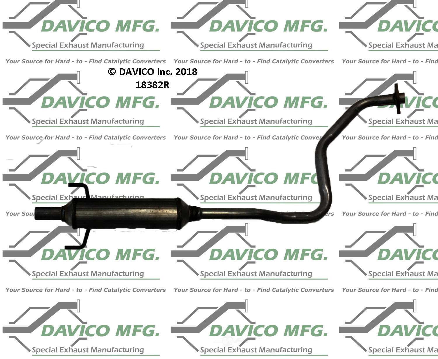Davico Mfg 18382R Exact-Fit Exhaust Pipe