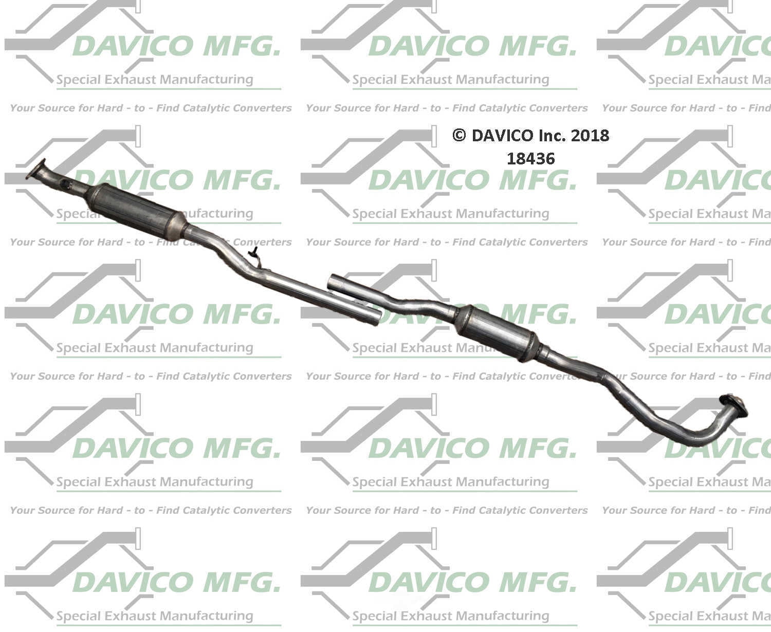 Davico Mfg 18436 Direct-Fit Catalytic Converter