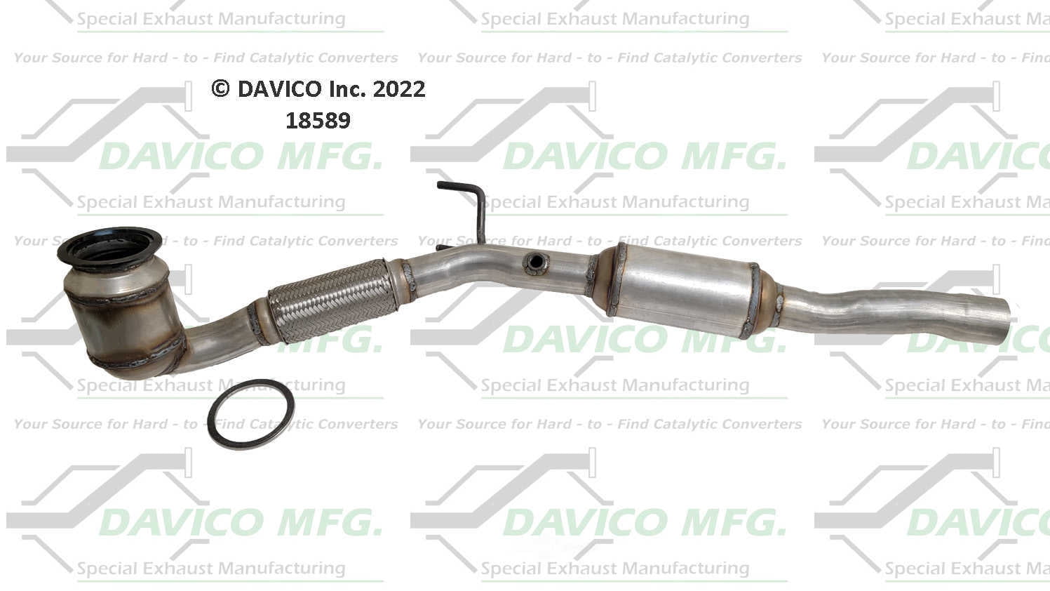 Davico Mfg 18589 Direct-Fit Catalytic Converter
