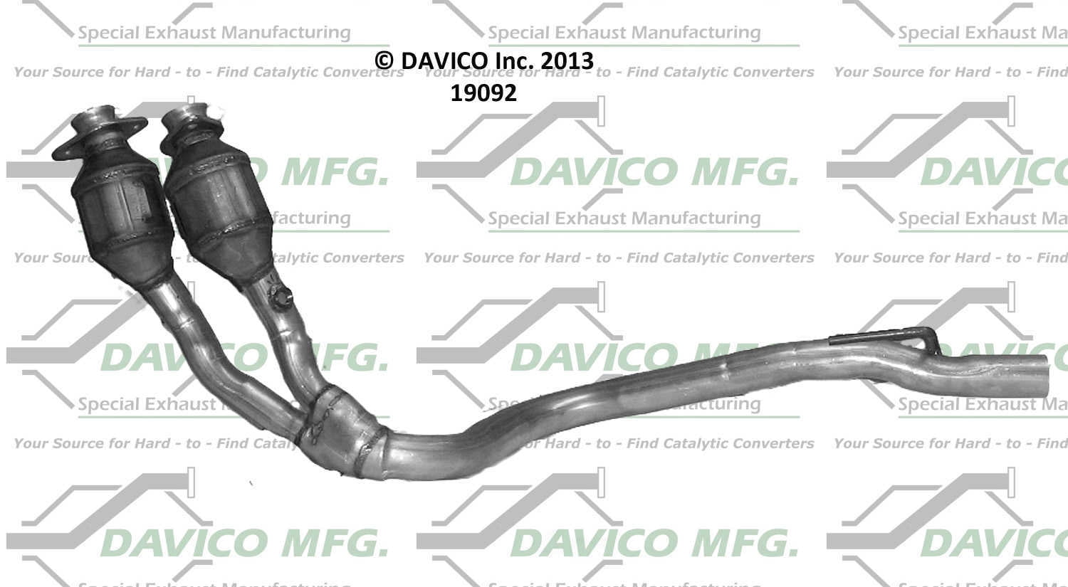 Davico Mfg 19092 Direct-Fit Catalytic Converter