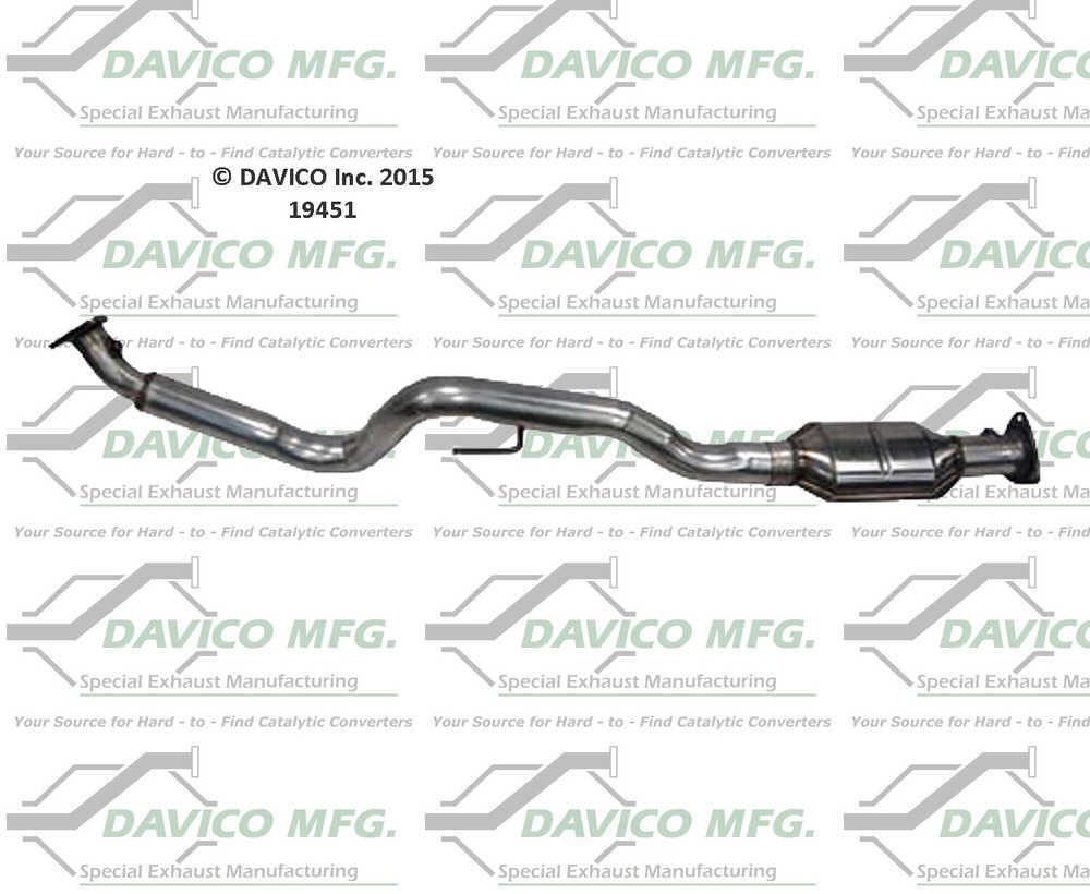 Davico Mfg 19451 Direct-Fit Catalytic Converter