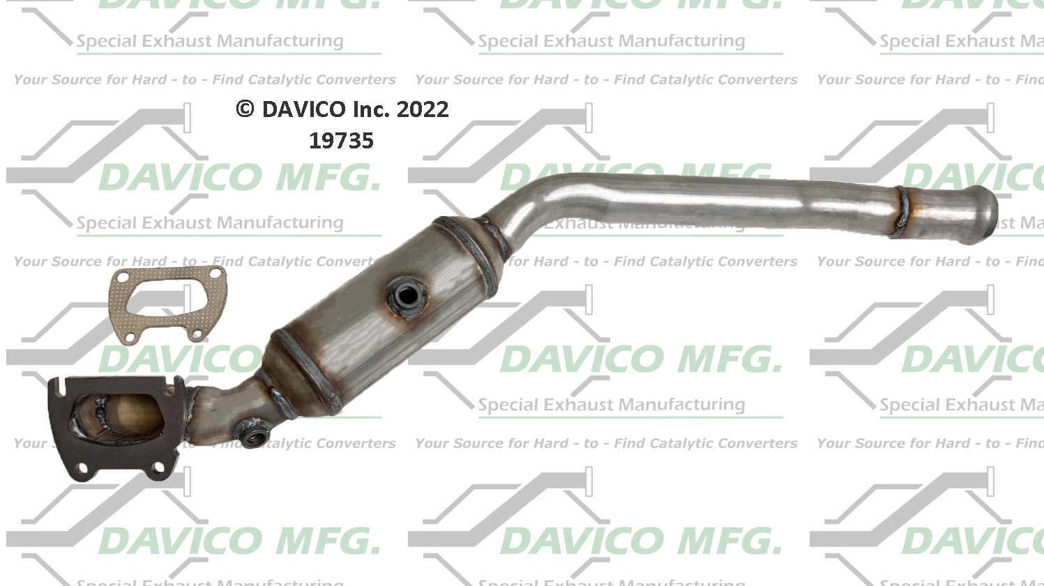 Davico Mfg 19735 Direct-Fit Catalytic Converter
