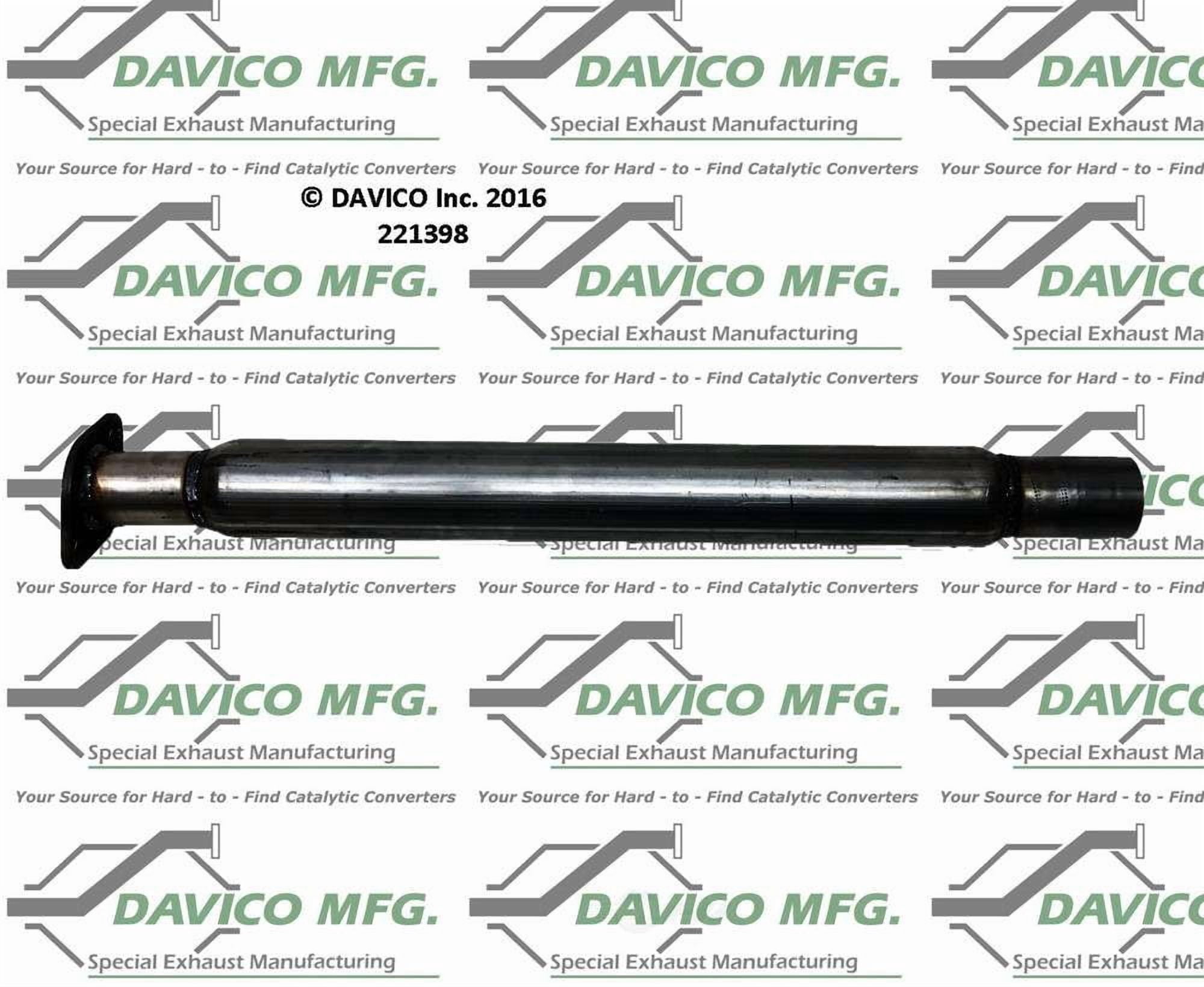 Davico Mfg 221398 Exact-Fit Exhaust Pipe