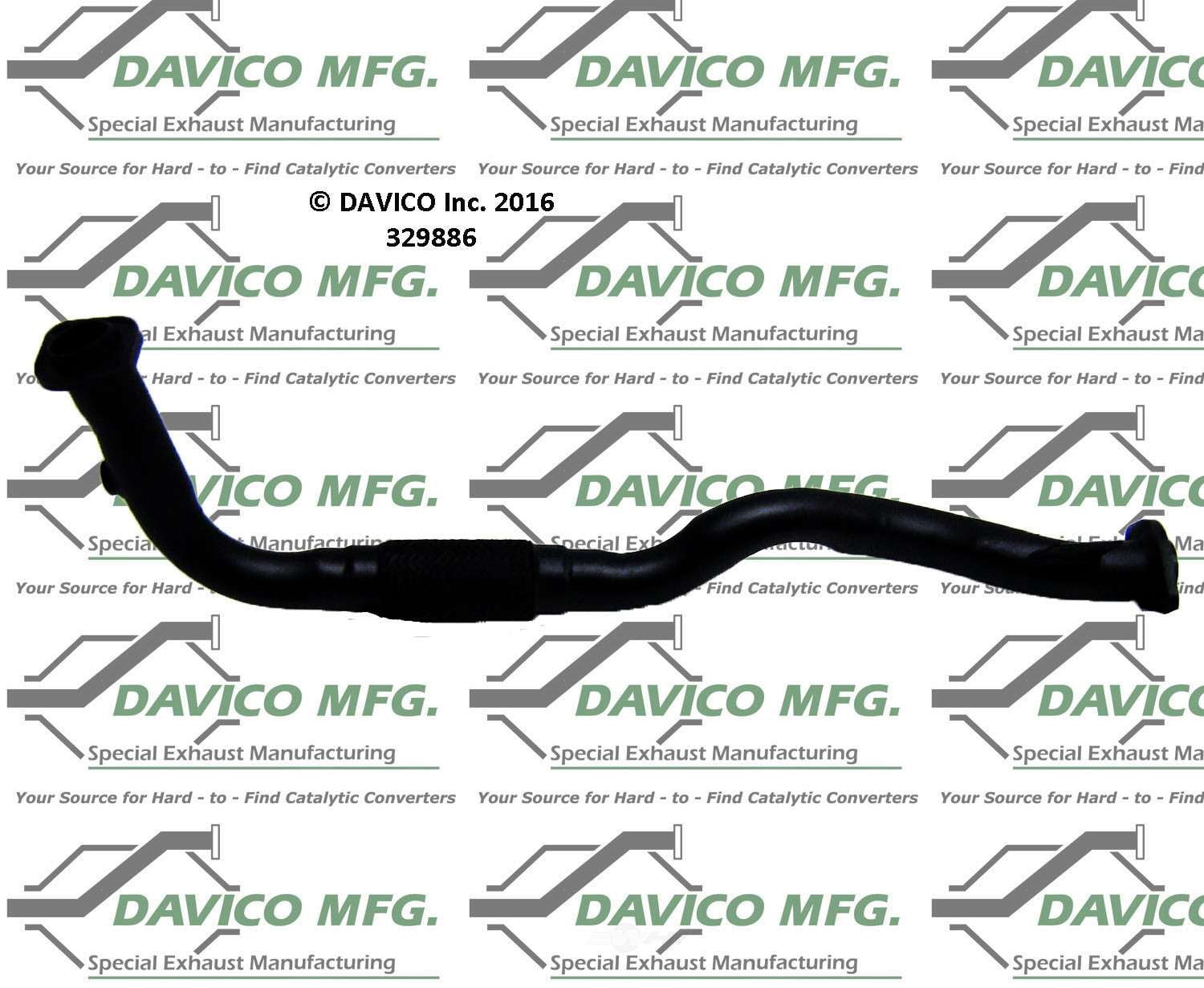 Davico Mfg 329886 Exact-Fit Exhaust Pipe