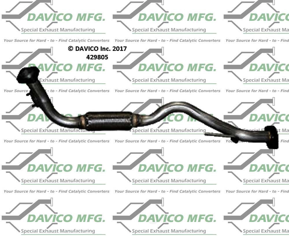 Davico Mfg 429805 Exact-Fit Exhaust Pipe