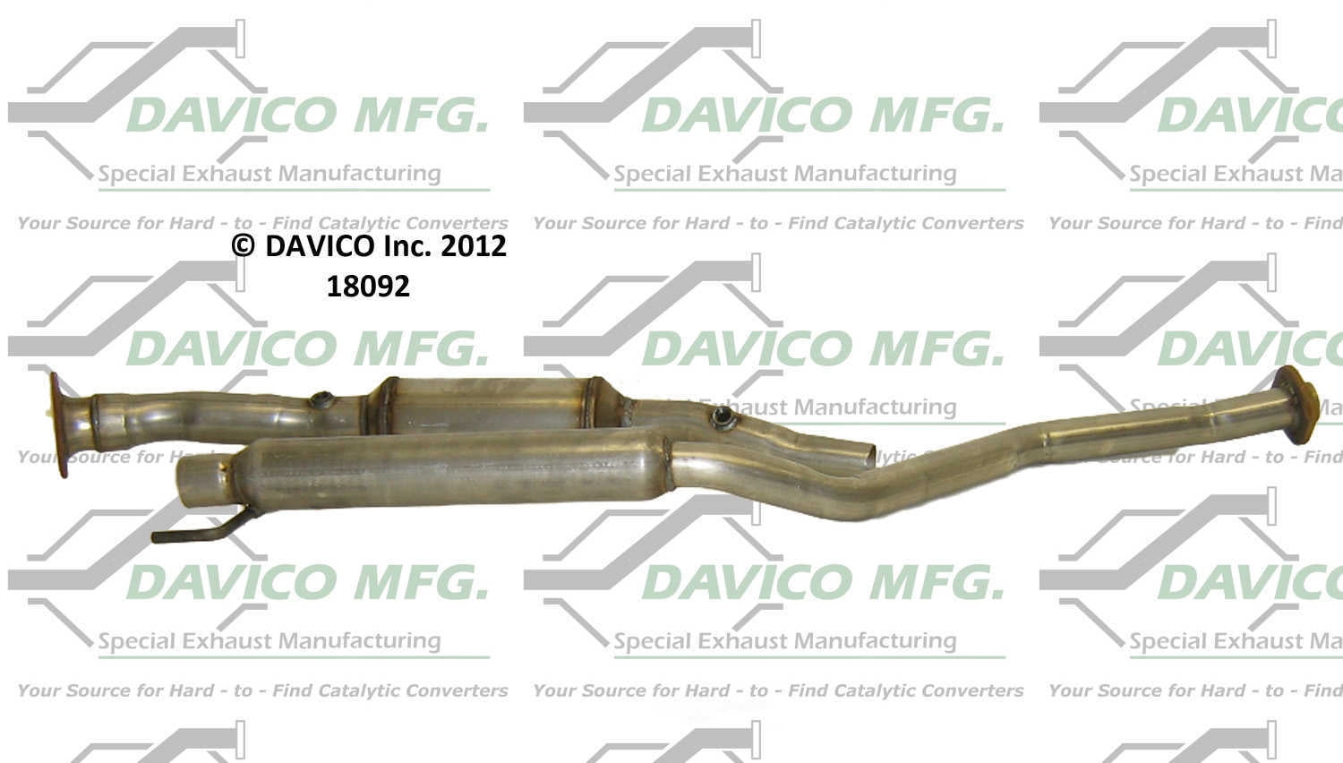 Davico Mfg 48092 Dealer Alternative Direct-Fit Catalytic Converter