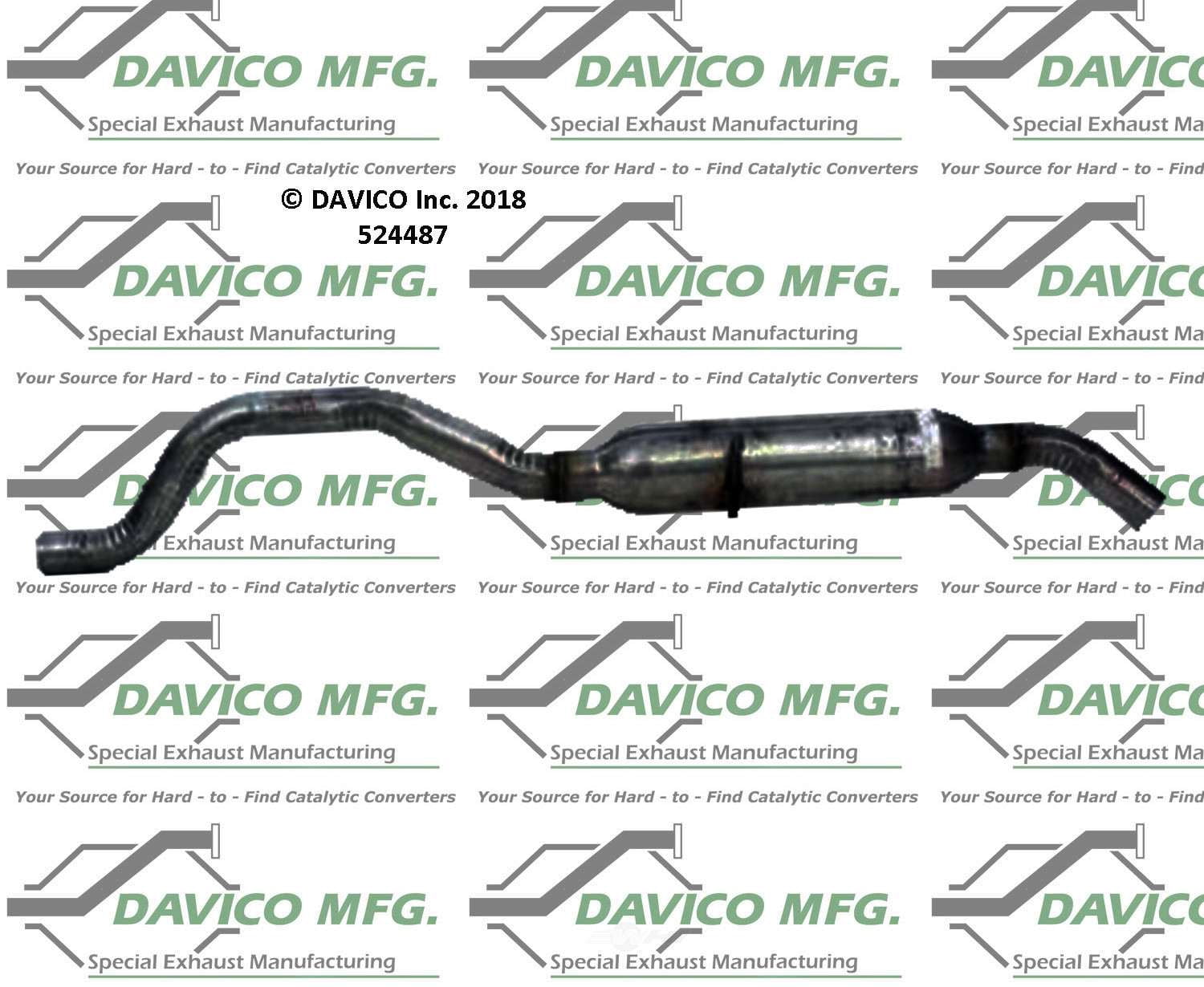 Davico Mfg 524487 Exact-Fit Exhaust Pipe