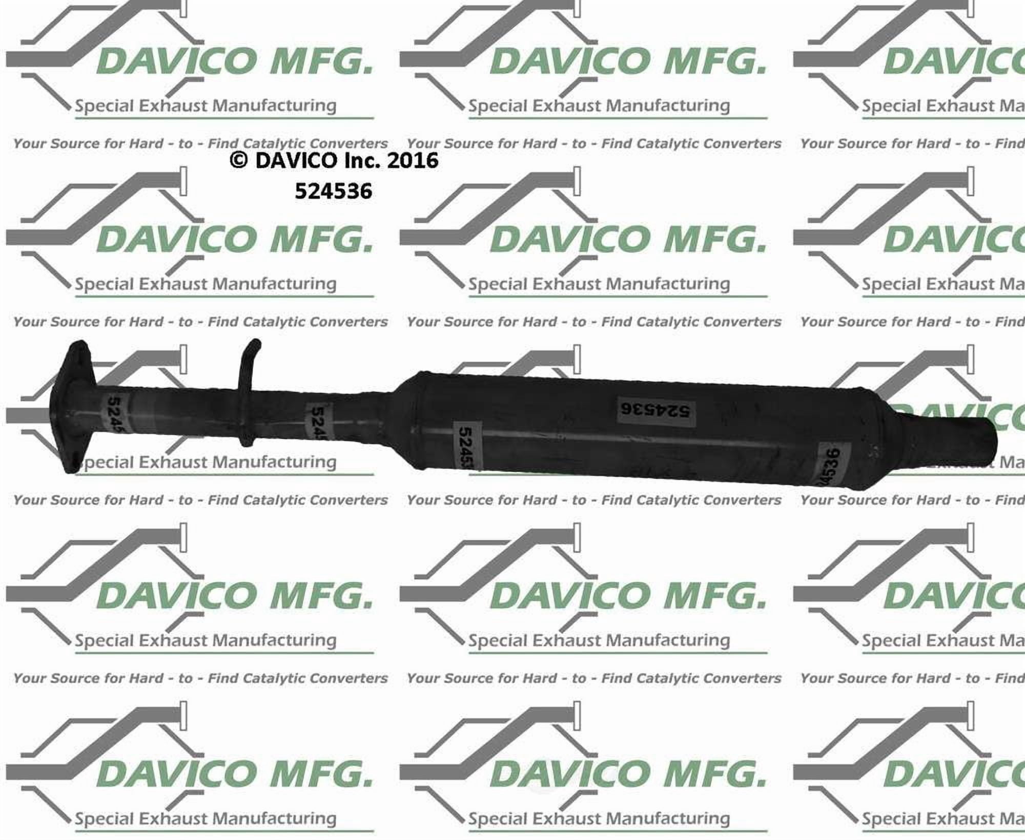 Davico Mfg 524536 Exact-Fit Exhaust Pipe