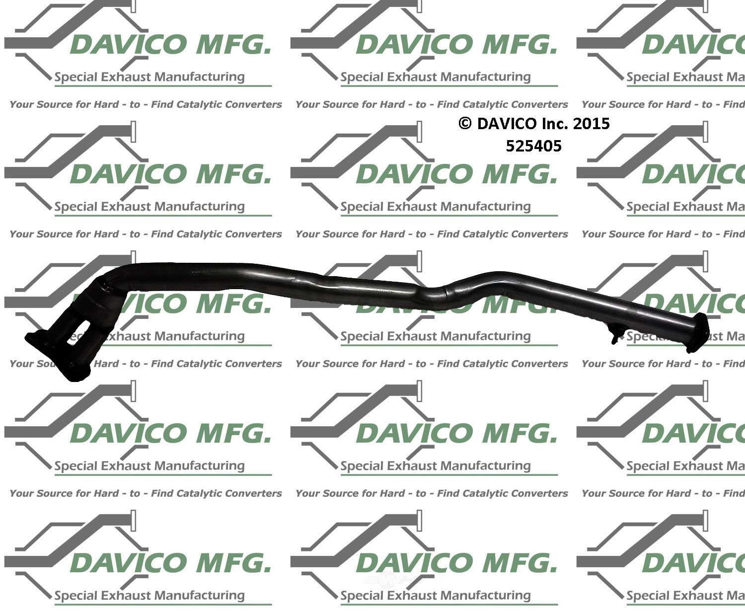Davico Mfg 525405 Exact-Fit Exhaust Pipe