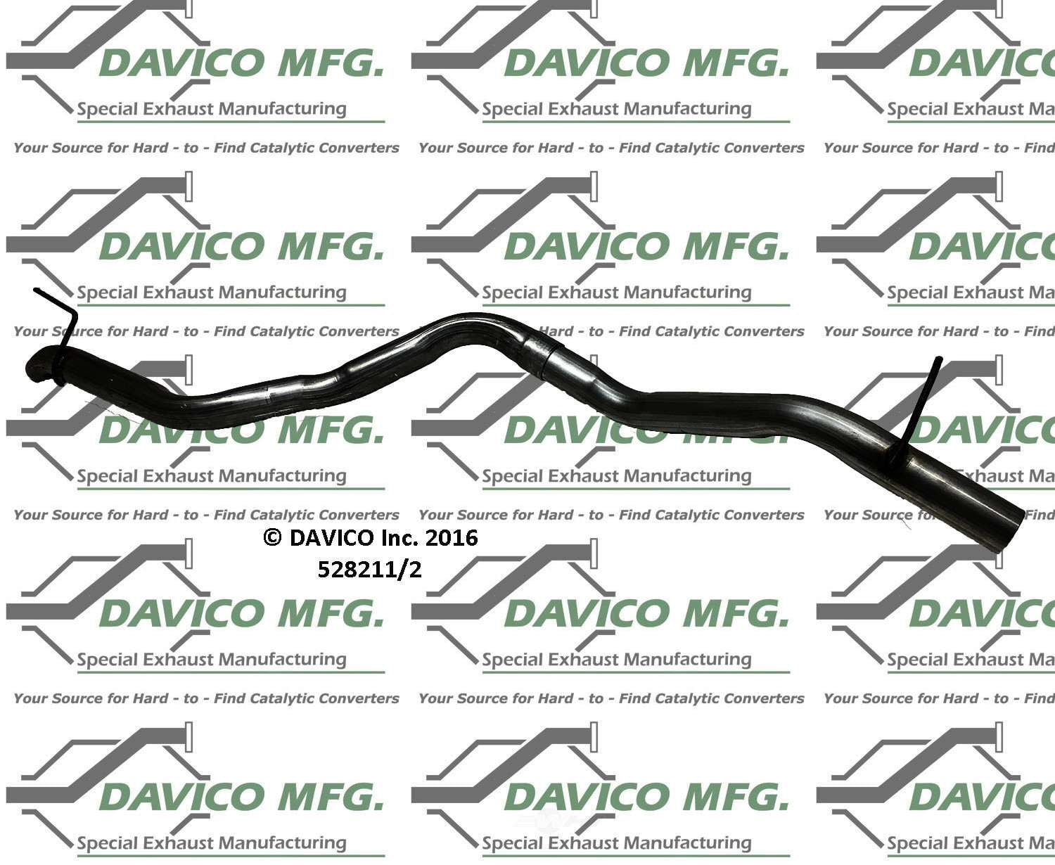 Davico Mfg 528212 Exact-Fit Exhaust Pipe