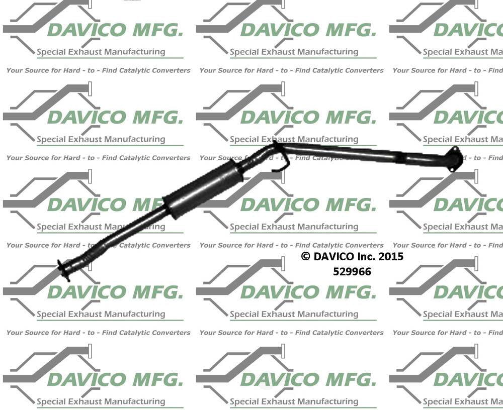 Davico Mfg 529966 Exact-Fit Exhaust Pipe