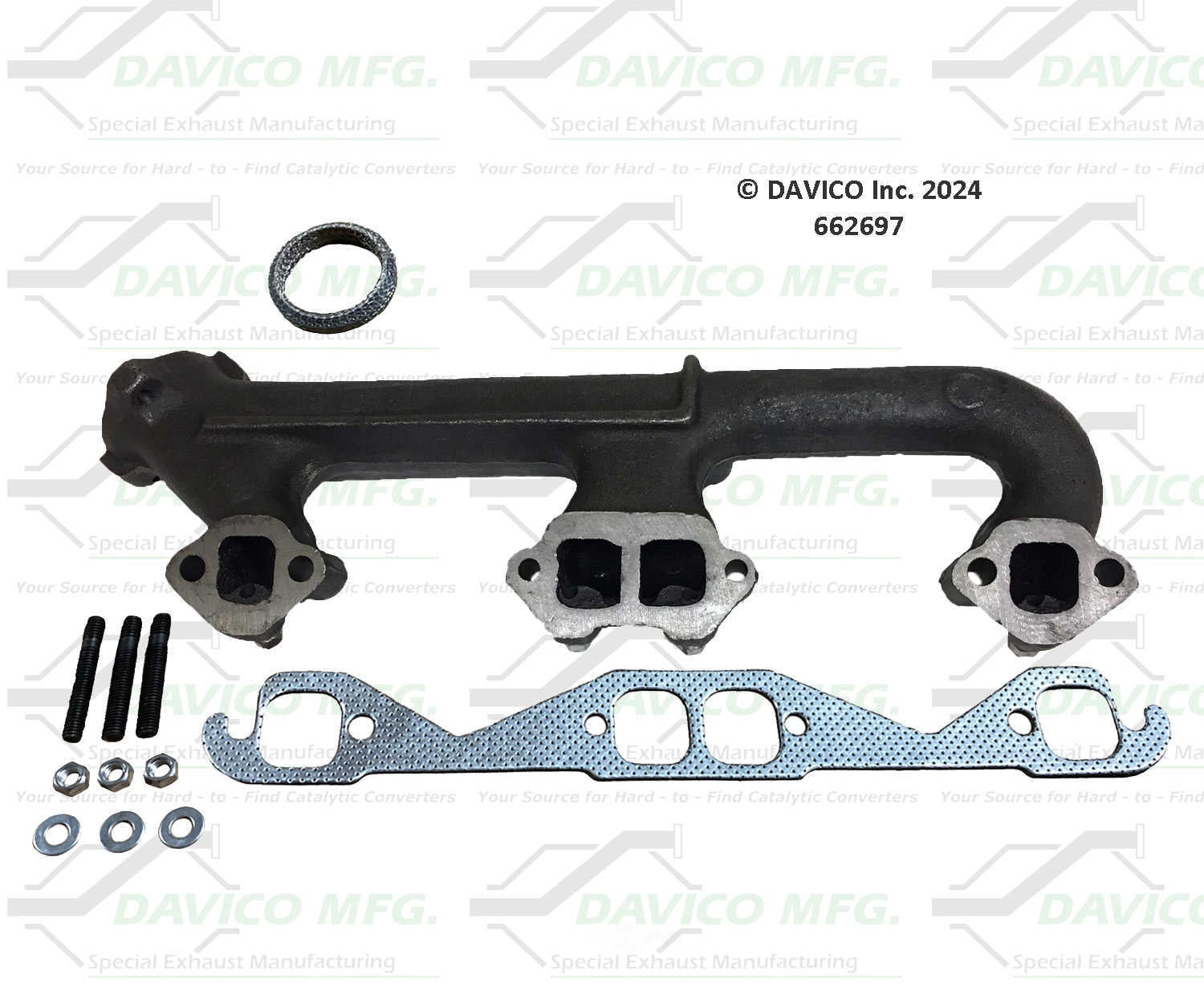 Davico Mfg 662697 Stand alone Exact-Fit exhaust manifold
