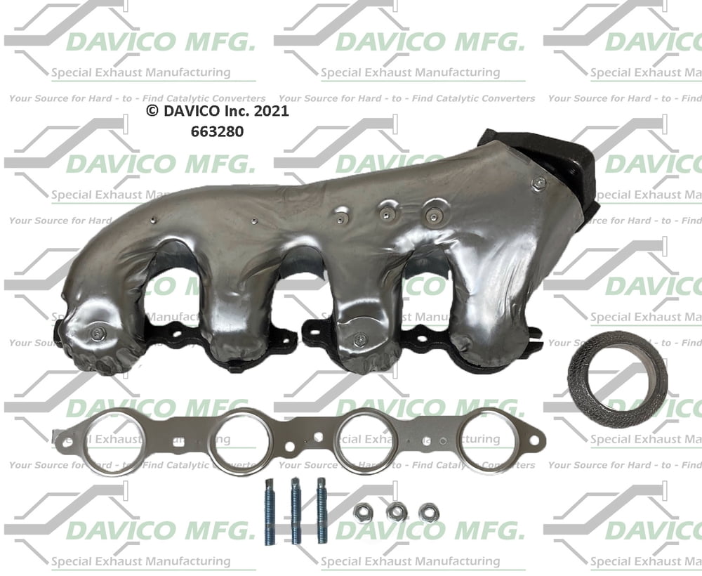 Davico Mfg 663280 Stand alone Exact-Fit exhaust manifold