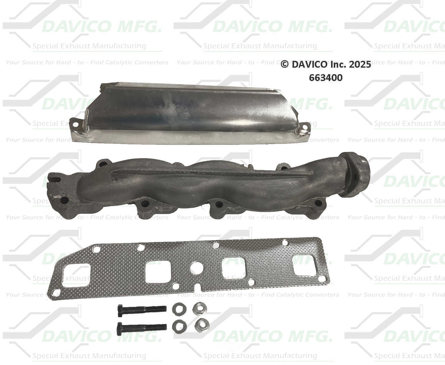 Davico Mfg 663400 Stand alone Exact-Fit exhaust manifold