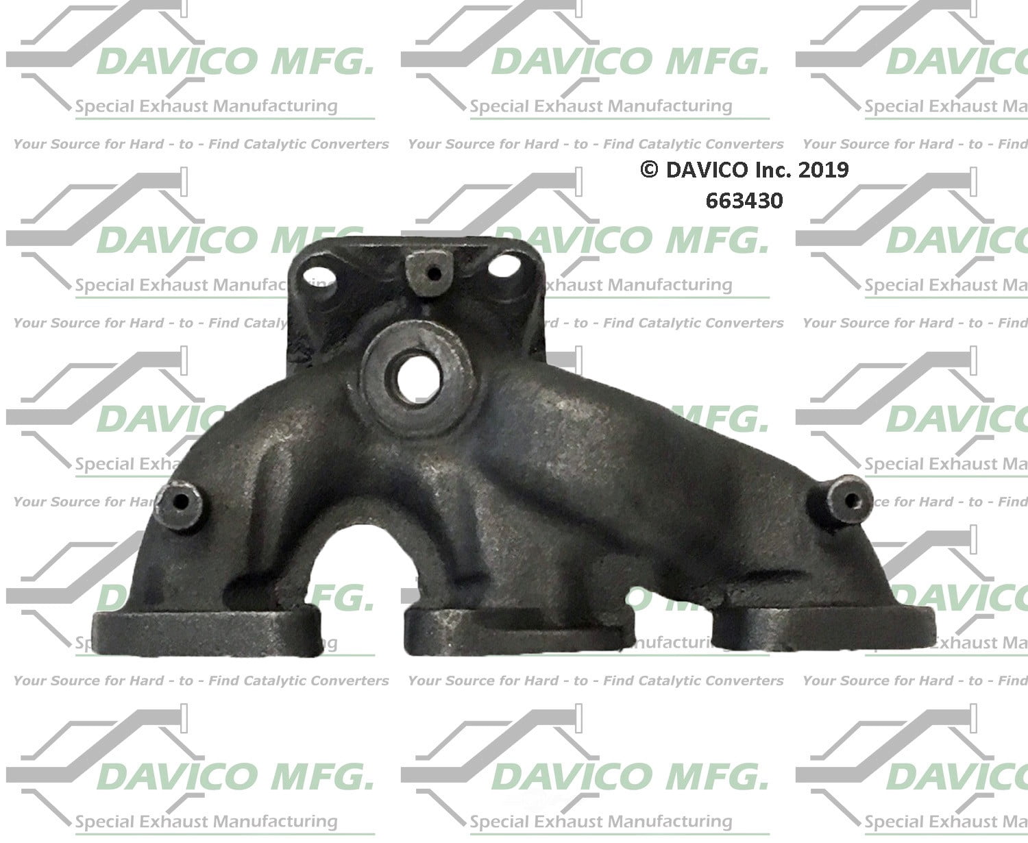 Davico Mfg 663430 Stand alone Exact-Fit exhaust manifold