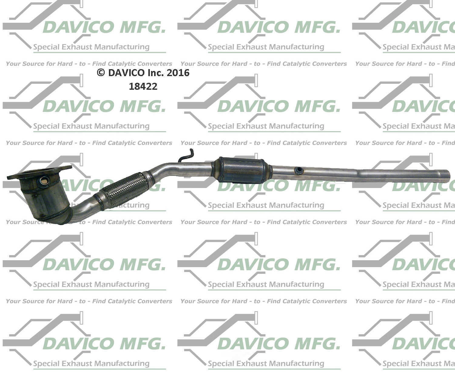 Davico Mfg 18422 Direct-Fit Catalytic Converter