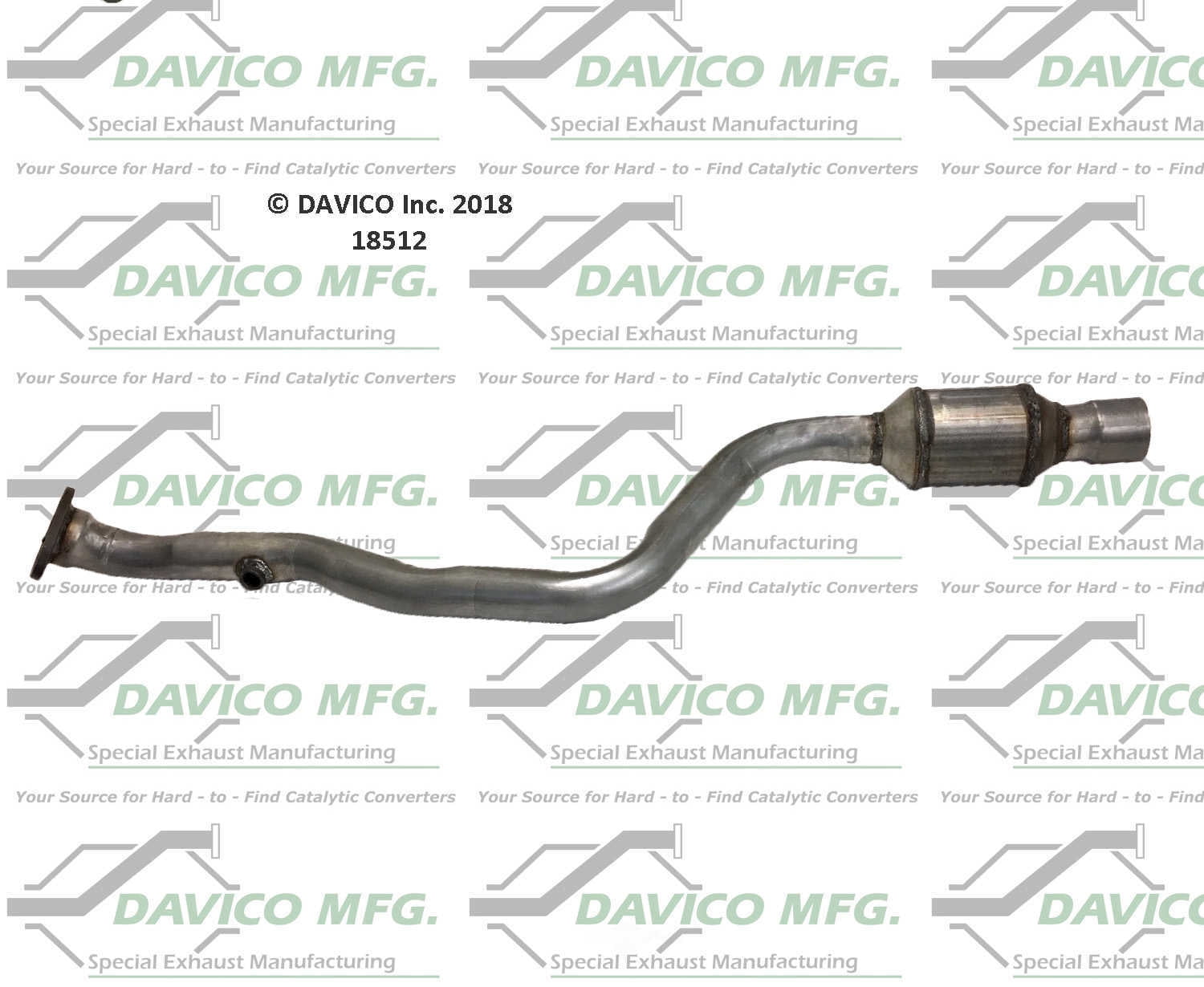 Davico Mfg 18512 Direct-Fit Catalytic Converter