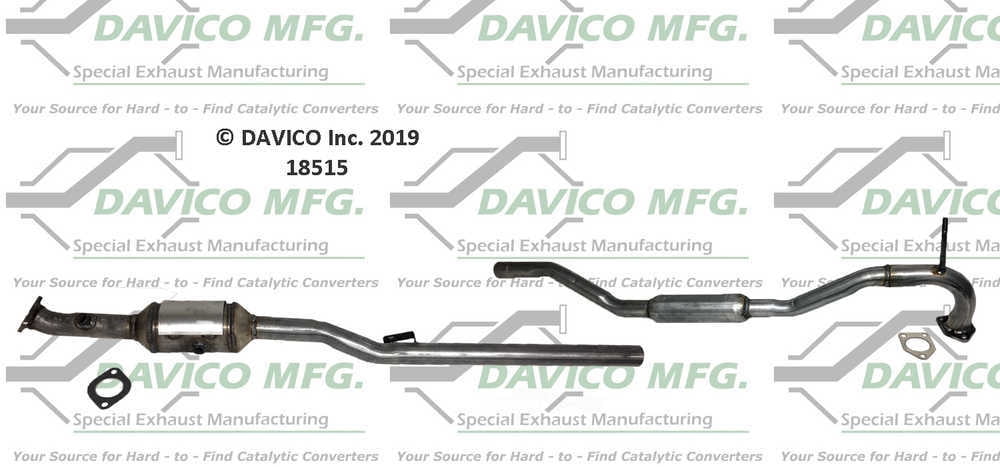 Davico Mfg 18515 Direct-Fit Catalytic Converter