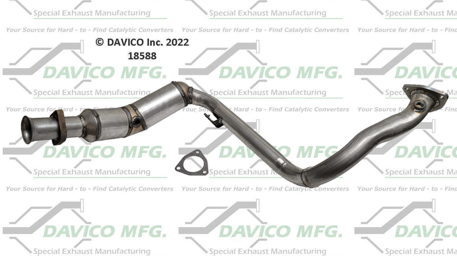 Davico Mfg 18588 Direct-Fit Catalytic Converter