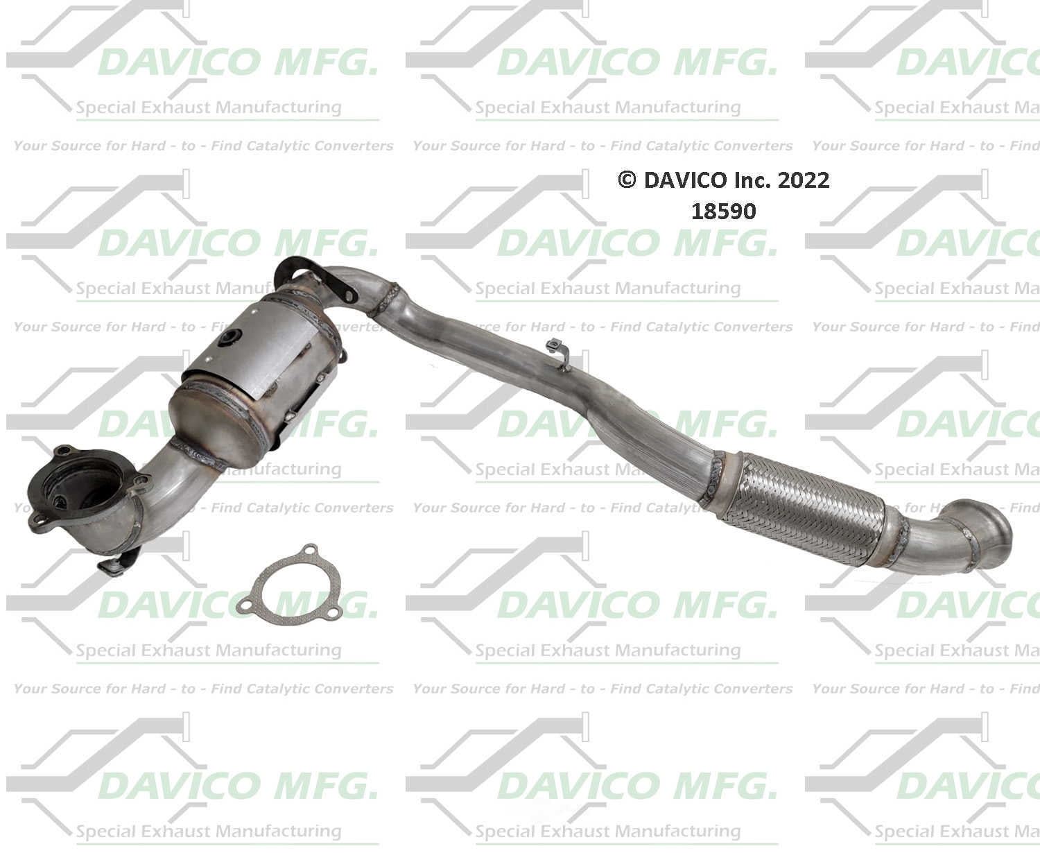 Davico Mfg 18590 Direct-Fit Catalytic Converter