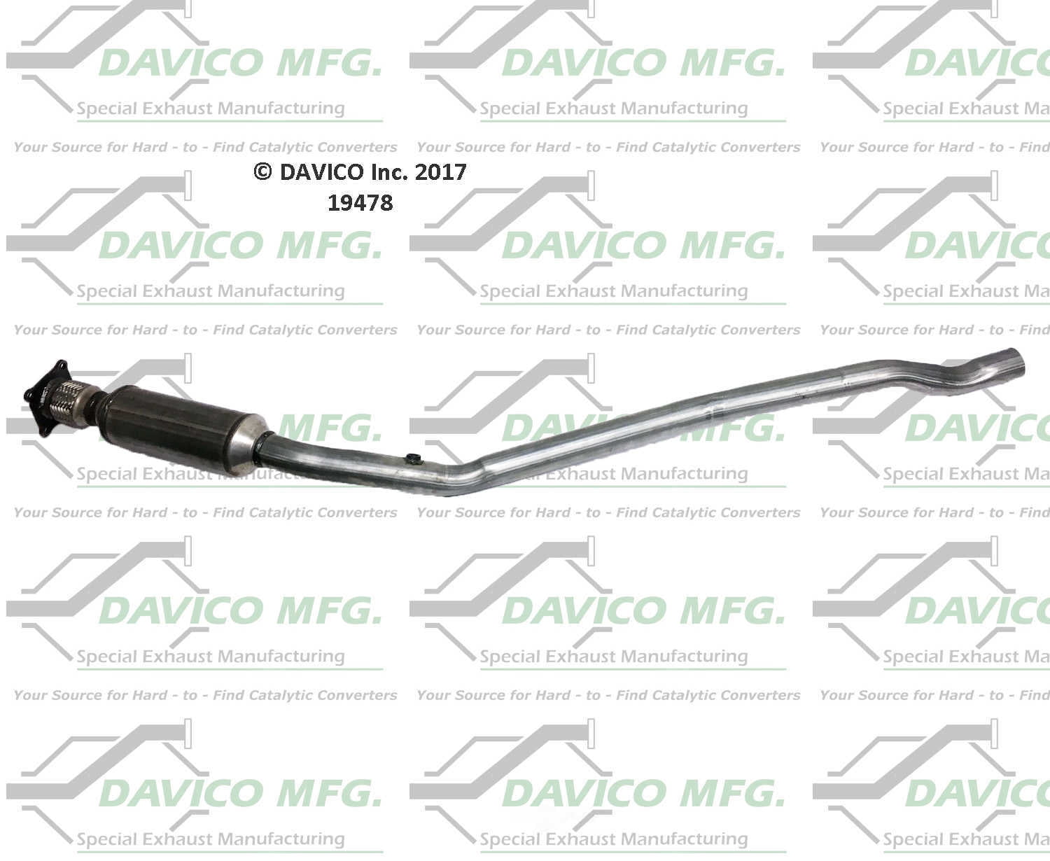 Davico Mfg 19478 Direct-Fit Catalytic Converter