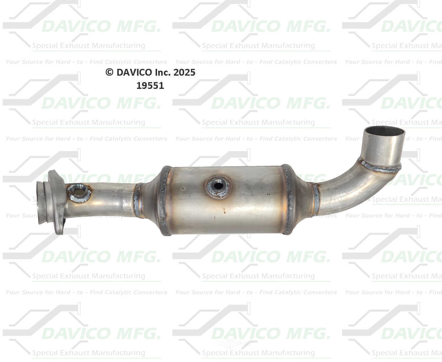 Davico Mfg 19551 Direct-Fit Catalytic Converter