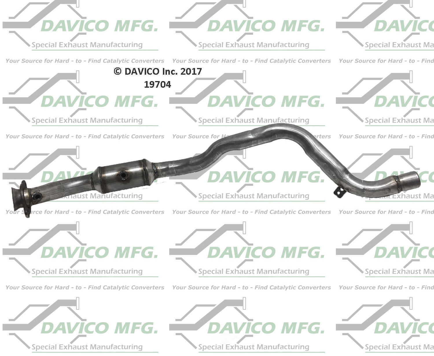 Davico Mfg 19704 Direct-Fit Catalytic Converter